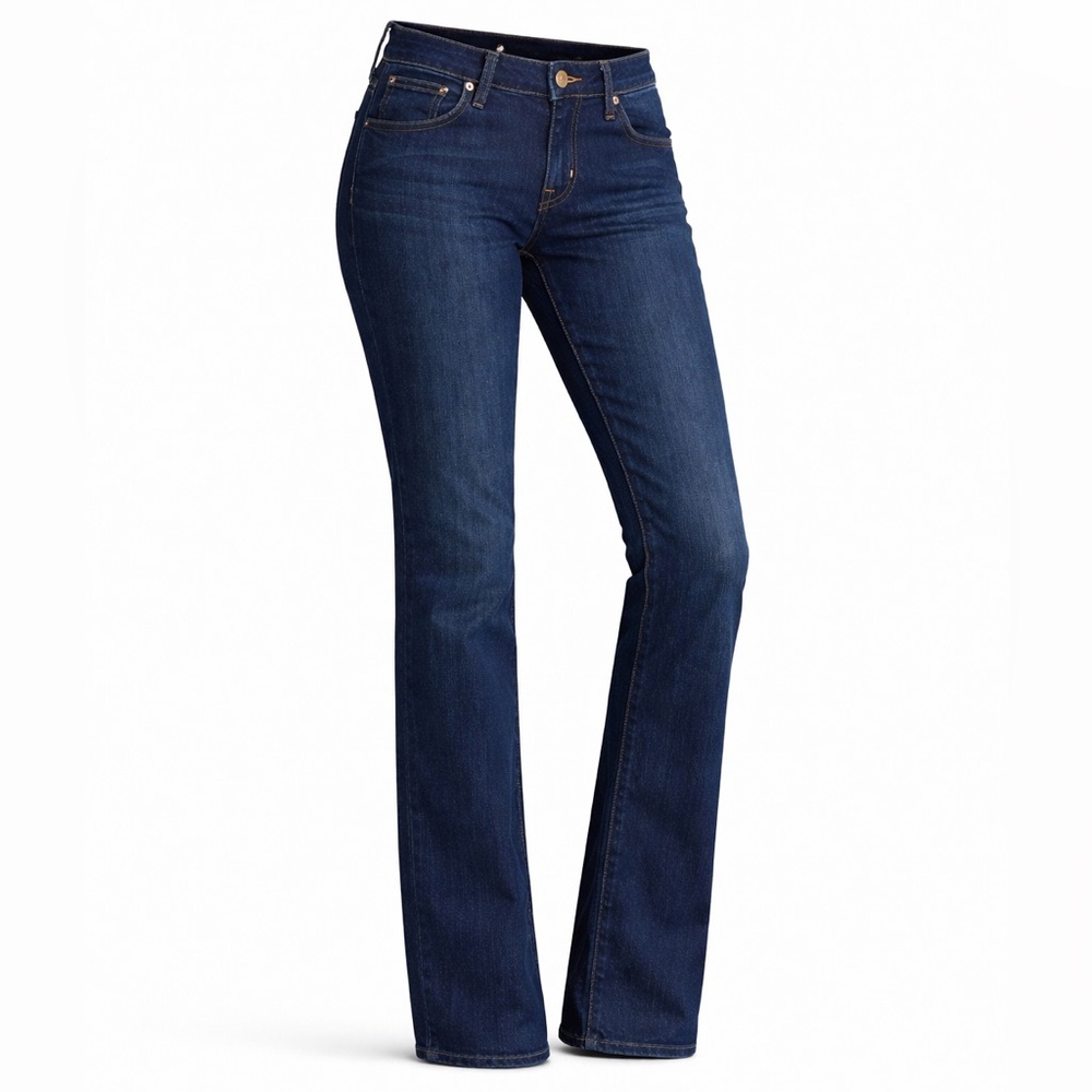 Hudson Carly Straight Jeans Sz 27 Dark Indigo Mid Rise Stretch USA
